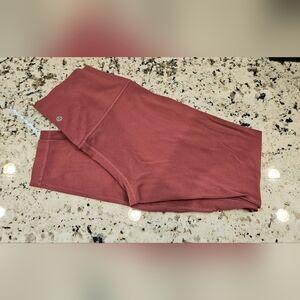 lululemon athletica Womens High Rise Dusty Pink Leggings, Size 6